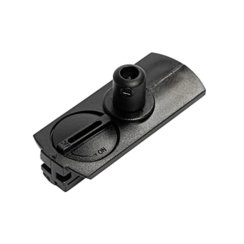 QAZQA - Luxe hanglamp adapter voor 1-fase rail zwart - Kunststoff Länglich - LED geeignet von Qazqa