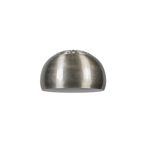 QAZQA Modern,Retro Stahl Lampenschirm 33I20 Stahl I Silber I nickel matt - Globe, Kugelförmig Schirm Pendelleuchte von Qazqa