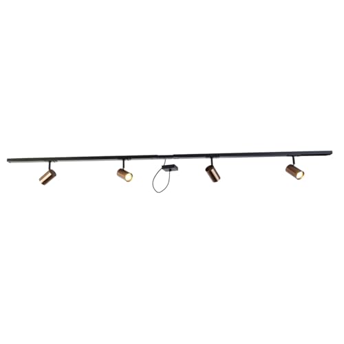 QAZQA - Modern 1-Phasen-Schienensystem Komplettset I Spotlight I Deckenspot I Deckenstrahler I Strahler dunkelbronze mit 4-flammig Spotbalken Spot I Spotlight I Deckenspot I Deckenstrahler I Strahler QAZQA - Modern 1-Phasen-Schienensystem Komplettset I Spotlight I Deckenspot I Deckenstrahler I Strahler dunkelbronze mit 4-flammig Spotbalken Spot I Spotlight I Deckenspot I Deckenstrahler I Strahler von Qazqa