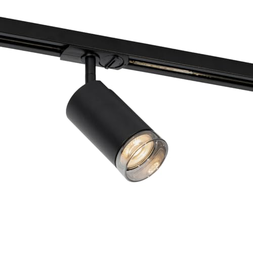 QAZQA - Modern Moderner Spot I Spotlight I Deckenspot I Deckenstrahler I Strahler I Lampe I Leuchte mit Rauchring für 1-phasiges Schienensystem Komplettset I Spotlight I Deckenspot I Deckenstrahler I von Qazqa