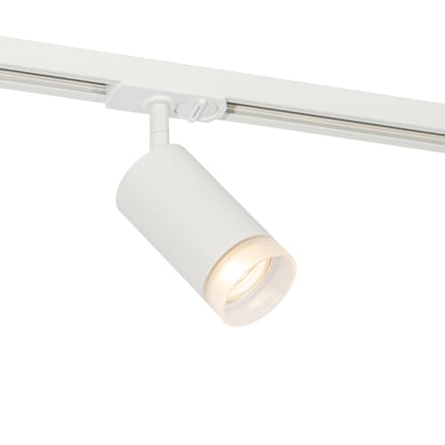 QAZQA - Modern Moderner Spot I Spotlight I Deckenspot I Deckenstrahler I Strahler I Lampe I Leuchte mit weißem Ring für 1-phasiges Schienensystem Komplettset I Spotlight I Deckenspot I Deckenstrahler QAZQA - Modern Moderner Spot I Spotlight I Deckenspot I Deckenstrahler I Strahler I Lampe I Leuchte mit weißem Ring für 1-phasiges Schienensystem Komplettset I Spotlight I Deckenspot I Deckenstrahler von Qazqa