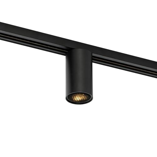 QAZQA - Modern Moderner schwarzer Spot I Spotlight I Deckenspot I Deckenstrahler I Strahler I Lampe I Leuchte für 1-Phasen-Schienensystem Komplettset I Spotlight I Deckenspot I Deckenstrahler I Strahl von Qazqa