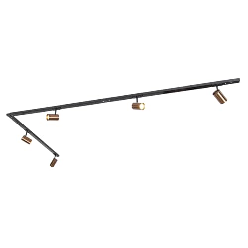 QAZQA - Modern Modernes 1-Phasen-Schienensystem Komplettset I Spotlight I Deckenspot I Deckenstrahler I Strahler inkl. 5-flammig WiFi GU10 Dunkelbronze - Jeana Dimmer I Dimmbar I Wohnzimmer I Schlafzi QAZQA - Modern Modernes 1-Phasen-Schienensystem Komplettset I Spotlight I Deckenspot I Deckenstrahler I Strahler inkl. 5-flammig WiFi GU10 Dunkelbronze - Jeana Dimmer I Dimmbar I Wohnzimmer I Schlafzi von Qazqa