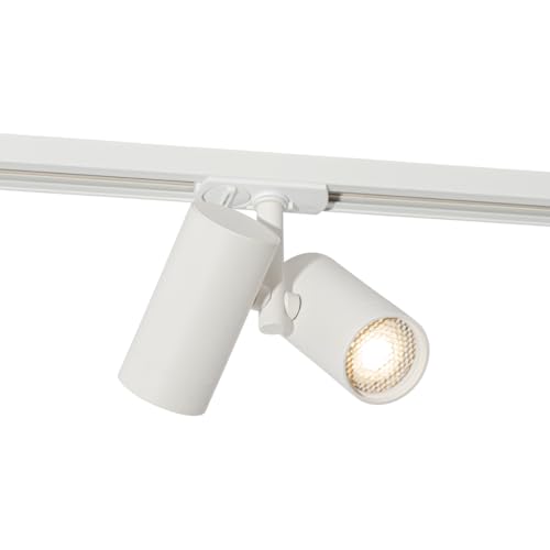 QAZQA - Modern Modernes 1-phasiges Schienensystem Komplettset I Spotlight I Deckenspot I Deckenstrahler I Strahler weiß 2-flammig-Licht - Iconic Scopio I Wohnzimmer I Schlafzimmer - Aluminium Rund - L von Qazqa