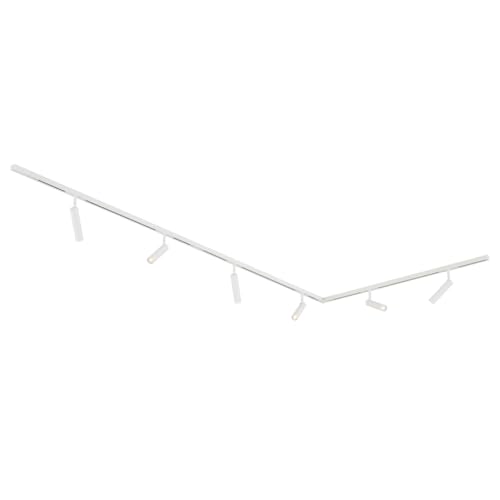 QAZQA - Modern Modernes Schienensystem Komplettset I Spotlight I Deckenspot I Deckenstrahler I Strahler mit 6 weißen Spot I Spotlight I Deckenspot I Deckenstrahler I Strahler I Lampe I Leuchten 1-phas QAZQA - Modern Modernes Schienensystem Komplettset I Spotlight I Deckenspot I Deckenstrahler I Strahler mit 6 weißen Spot I Spotlight I Deckenspot I Deckenstrahler I Strahler I Lampe I Leuchten 1-phas von Qazqa