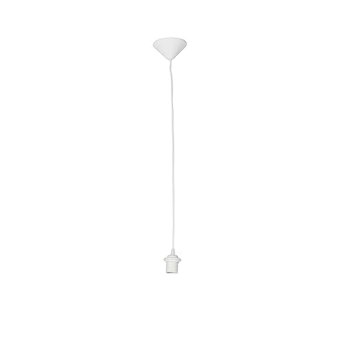 Qazqa - Modern Pendelleuchte I Pendellampe I Hängelampe I Pendellampe I Pendelleuchte I Lampe I Leuchte weiß 80 cm - Stenley I Wohnzimmer I Schlafzimmer - Kunststoff Länglich - LED geeignet E27 von Qazqa