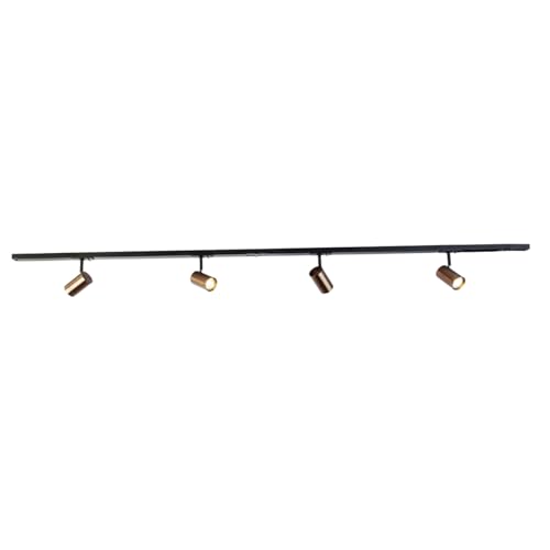 QAZQA - Modern Smartes 1-Phasen-Schienensystem Komplettset I Spotlight I Deckenspot I Deckenstrahler I Strahler inkl. 4-flammig Spotbalken WiFi GU10 Dunkelbronze - Jeana Dimmer I Dimmbar I Wohnzimmer QAZQA - Modern Smartes 1-Phasen-Schienensystem Komplettset I Spotlight I Deckenspot I Deckenstrahler I Strahler inkl. 4-flammig Spotbalken WiFi GU10 Dunkelbronze - Jeana Dimmer I Dimmbar I Wohnzimmer von Qazqa