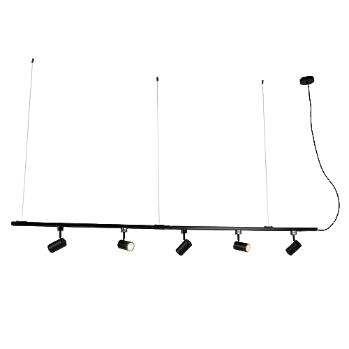 QAZQA - Modern Smartes Schienensystem Komplettset I Spotlight I Deckenspot I Deckenstrahler I Strahler schwarz 1-phasig inkl. 5-flammig Wifi GU10 - Iconic Jeana Dimmer I Dimmbar I Wohnzimmer I Schlafz QAZQA - Modern Smartes Schienensystem Komplettset I Spotlight I Deckenspot I Deckenstrahler I Strahler schwarz 1-phasig inkl. 5-flammig Wifi GU10 - Iconic Jeana Dimmer I Dimmbar I Wohnzimmer I Schlafz von Qazqa