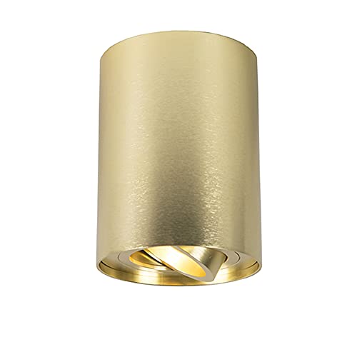 QAZQA - Modern Spot I Spotlight I Deckenspot I Deckenstrahler I Strahler I Lampe I Leuchte Gold I Messing I Messing dreh- und neigbar - Rondoo up I Wohnzimmer I Schlafzimmer - Aluminium Zylinder - LED QAZQA - Modern Spot I Spotlight I Deckenspot I Deckenstrahler I Strahler I Lampe I Leuchte Gold I Messing I Messing dreh- und neigbar - Rondoo up I Wohnzimmer I Schlafzimmer - Aluminium Zylinder - LED von Qazqa