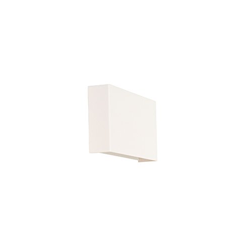 Qazqa - Moderne Wandleuchte weiß - OtanI 2-flammig I Wohnzimmer I Schlafzimmer I Up & Down - Aluminium Rechteckig - LED geeignet G9 von Qazqa