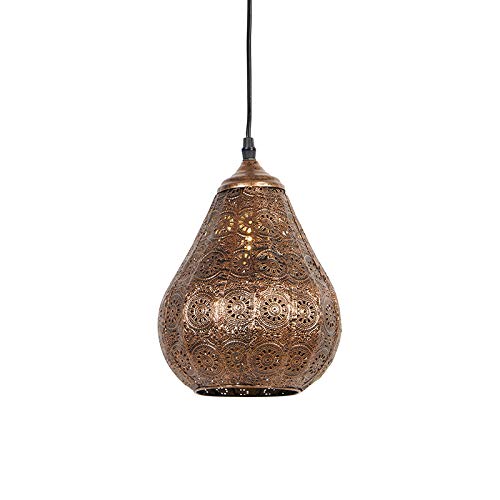 QAZQA - Orientalisch Orientalische Pendelleuchte I Pendellampe I Hängelampe I Pendellampe I Pendelleuchte I Lampe I Leuchte Kupfer - Billa Dia I Wohnzimmer I Schlafzimmer - Stahl Länglich - LED geeign QAZQA - Orientalisch Orientalische Pendelleuchte I Pendellampe I Hängelampe I Pendellampe I Pendelleuchte I Lampe I Leuchte Kupfer - Billa Dia I Wohnzimmer I Schlafzimmer - Stahl Länglich - LED geeign von Qazqa