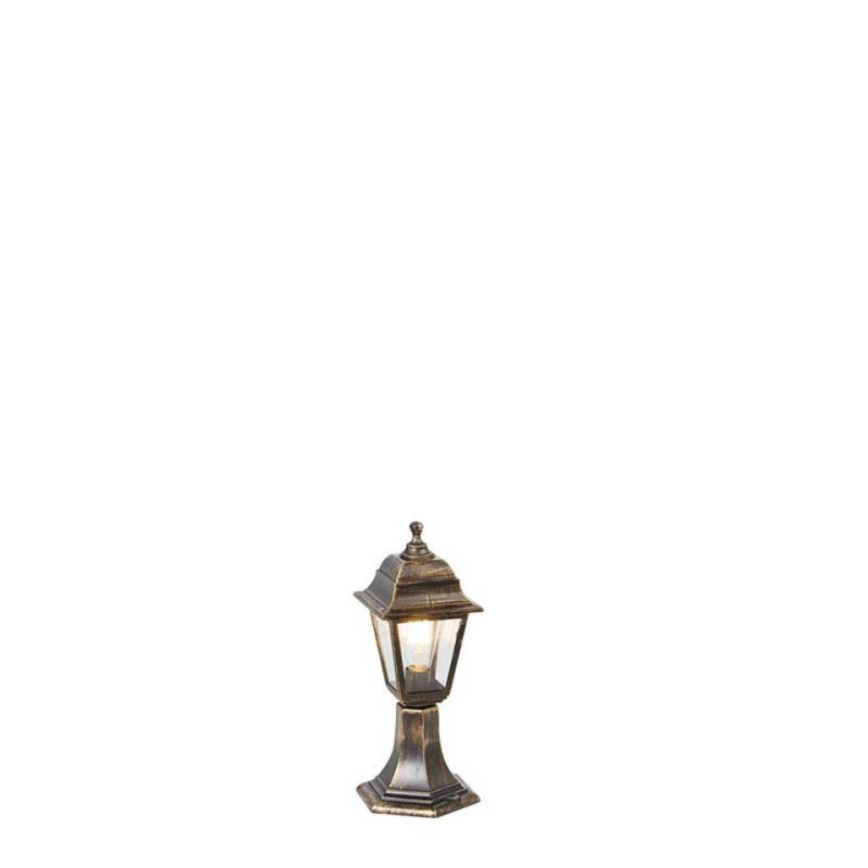 Qazqa Außen-Stehlampe Capital, ohne Leuchtmittel, E27, Gold/Messing, Klassisch / Antik, Kunststoff, 1-flammig von Qazqa