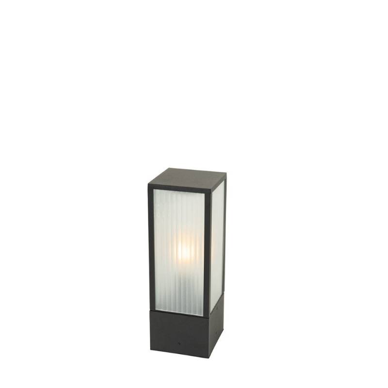 Qazqa Außen-Stehlampe Charlois, ohne Leuchtmittel, E27, Schwarz, Modern, Aluminium, 1-flammig von Qazqa