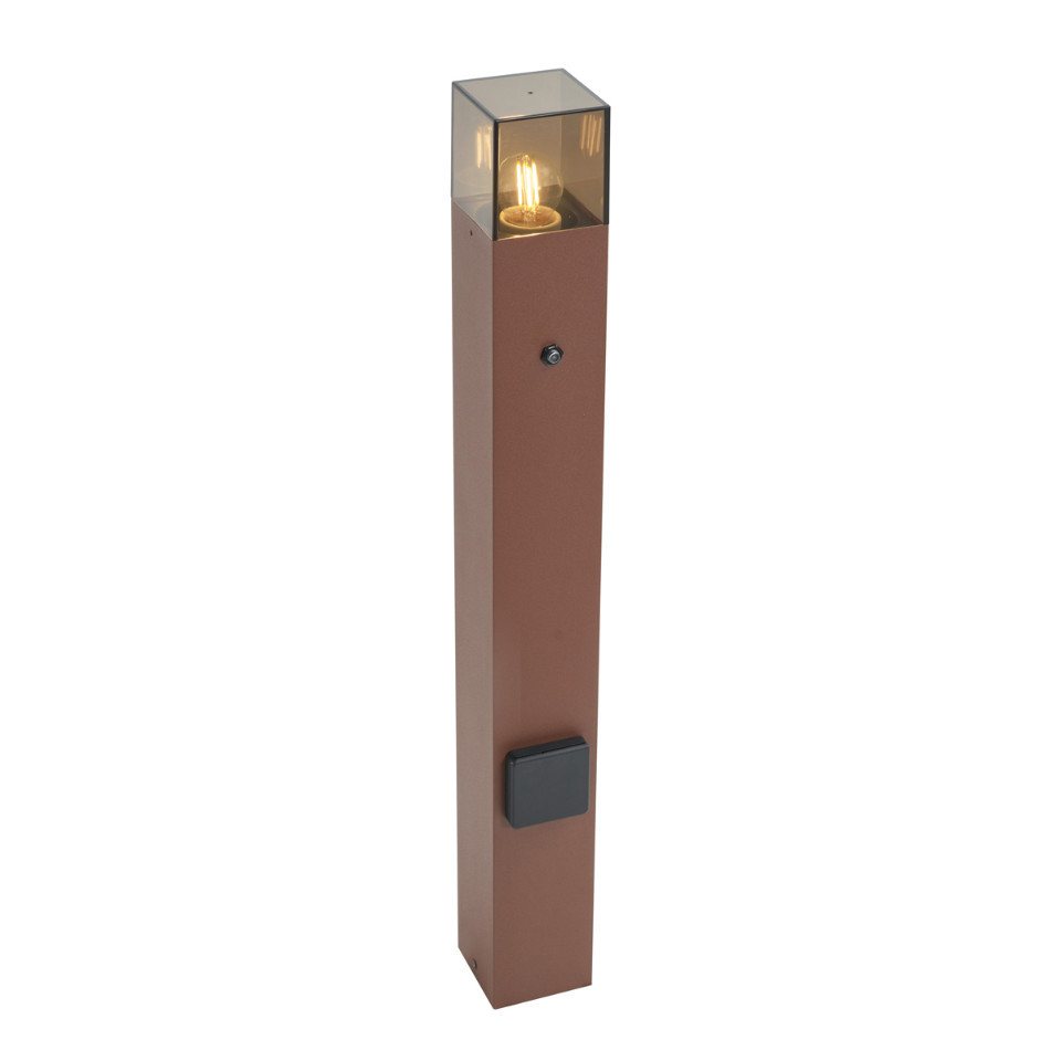 Qazqa Außen-Stehlampe Denmark, ohne Leuchtmittel, E27, Rostbraun, Industrie, Aluminium, 1-flammig Qazqa Außen-Stehlampe Denmark, ohne Leuchtmittel, E27, Rostbraun, Industrie, Aluminium, 1-flammig von Qazqa