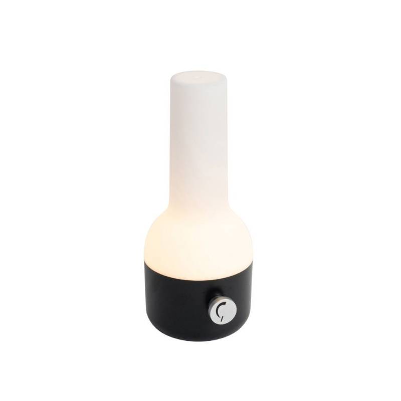 Qazqa Außen-Stehlampe Haard, LED fest integriert, (nicht austauschbare) LED, Schwarz, Modern, Kunststoff, 1-flammig von Qazqa