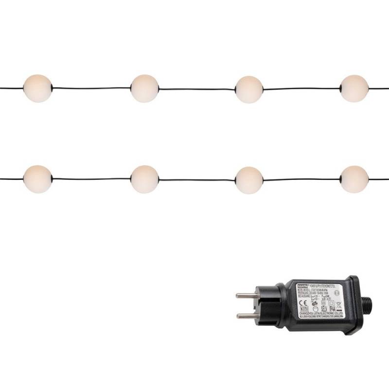 Qazqa Außen-Stehlampe Malai, LED fest integriert, (nicht austauschbare) LED, Weiß, Modern, Kunststoff, 14-flammig von Qazqa