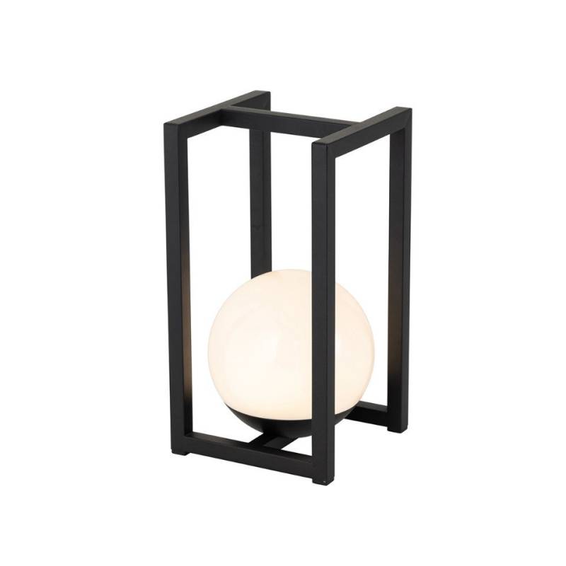 Qazqa Außen-Stehlampe Nowi, LED fest integriert, (nicht austauschbare) LED, Schwarz, Modern, Stahl, 1-flammig von Qazqa