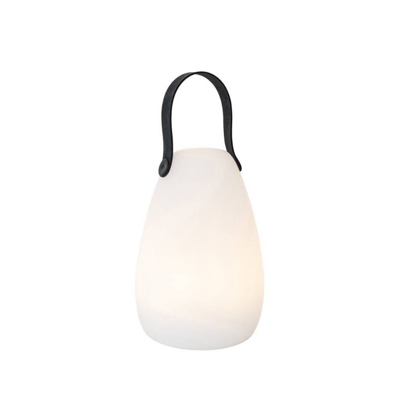 Qazqa Außen-Stehlampe Pion, LED fest integriert, (nicht austauschbare) LED, Weiß, Modern, Kunststoff, 1-flammig von Qazqa