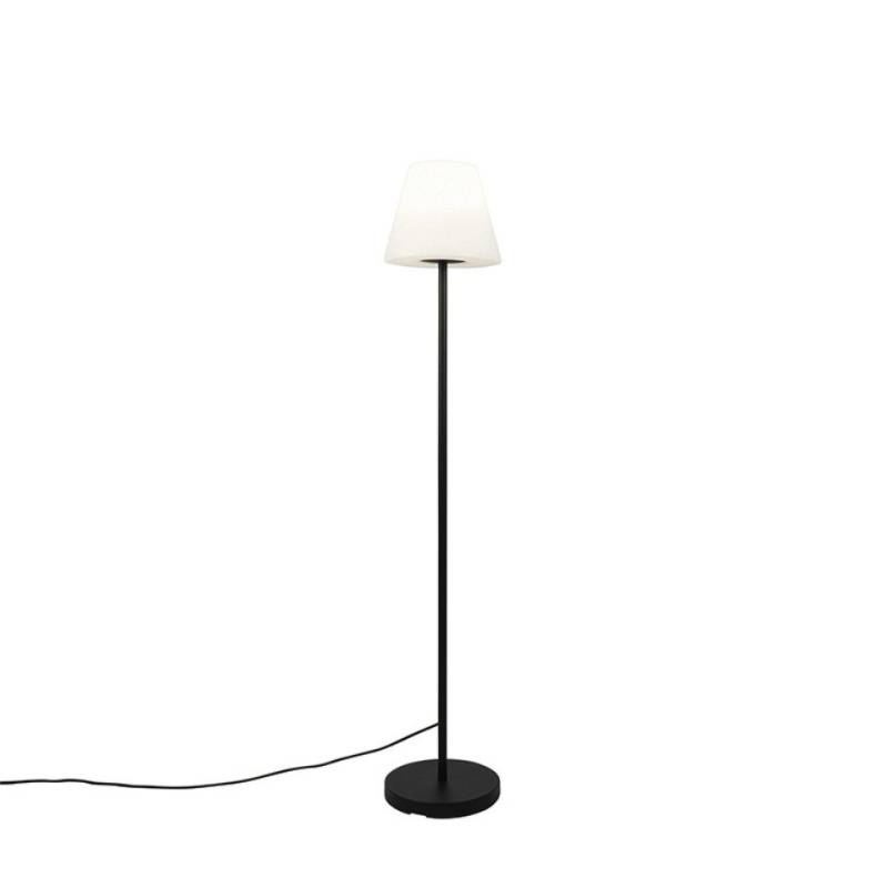 Qazqa Außen-Stehlampe Virginia, ohne Leuchtmittel, E27, Schwarz, Design, Stahl, 1-flammig von Qazqa