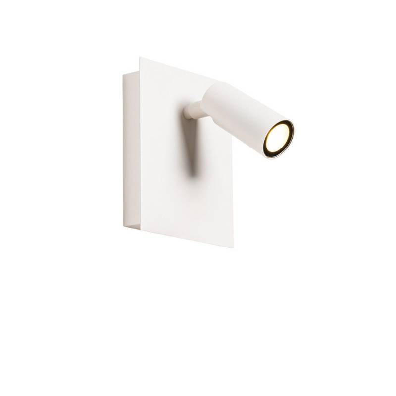 Qazqa Außen-Wandleuchte Simon, LED fest integriert, (nicht austauschbare) LED, Weiß, Modern, Stahl, 1-flammig von Qazqa
