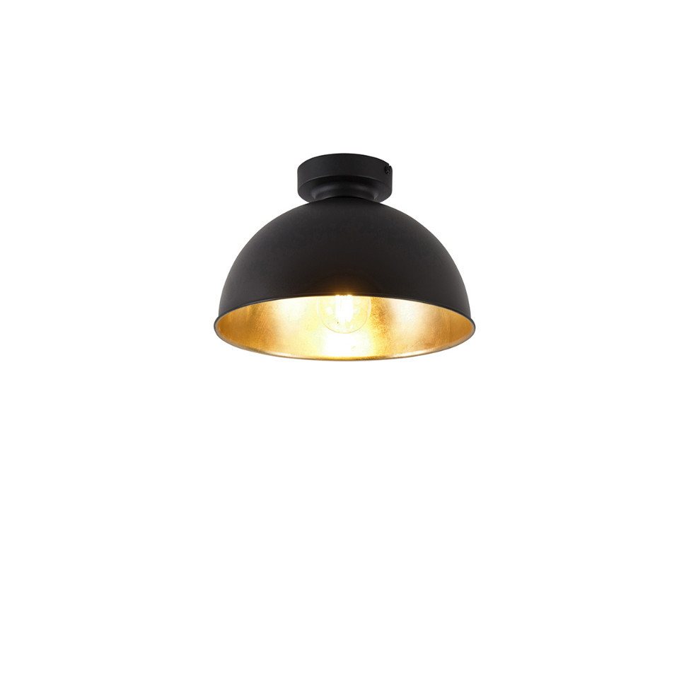 Qazqa Deckenleuchte Magnax, LED wechselbar, E27, Schwarz, Industrie, Stahl, 1-flammig Qazqa Deckenleuchte Magnax, LED wechselbar, E27, Schwarz, Industrie, Stahl, 1-flammig von Qazqa