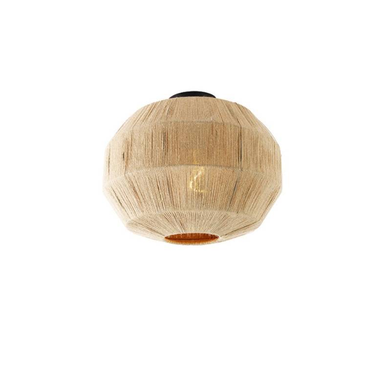 Qazqa Deckenleuchte Riki, ohne Leuchtmittel, E27, Beige, Orientalisch, Seil, 1-flammig von Qazqa