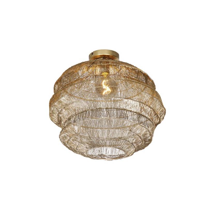Qazqa Deckenleuchte Vadi, ohne Leuchtmittel, E27, Gold/Messing, Orientalisch, Stahl, 1-flammig von Qazqa
