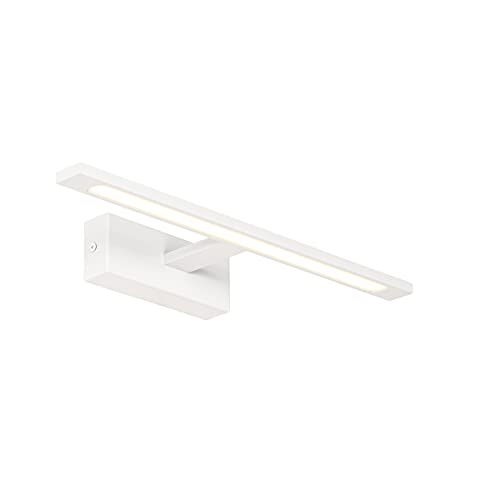 Qazqa - Design Bad I Badezimmer Wandleuchte weiß 41,5 cm inkl. LED IP44 - Jerre - Stahl Länglich - I LED Qazqa - Design Bad I Badezimmer Wandleuchte weiß 41,5 cm inkl. LED IP44 - Jerre - Stahl Länglich - I LED von Qazqa
