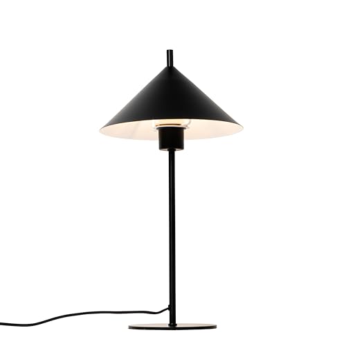 Qazqa - Design Tischleuchte I Tischlampe I Lampe I Leuchte schwarz - Triangolo I Wohnzimmer I Schlafzimmer - Stahl Rund - LED geeignet E27 von Qazqa