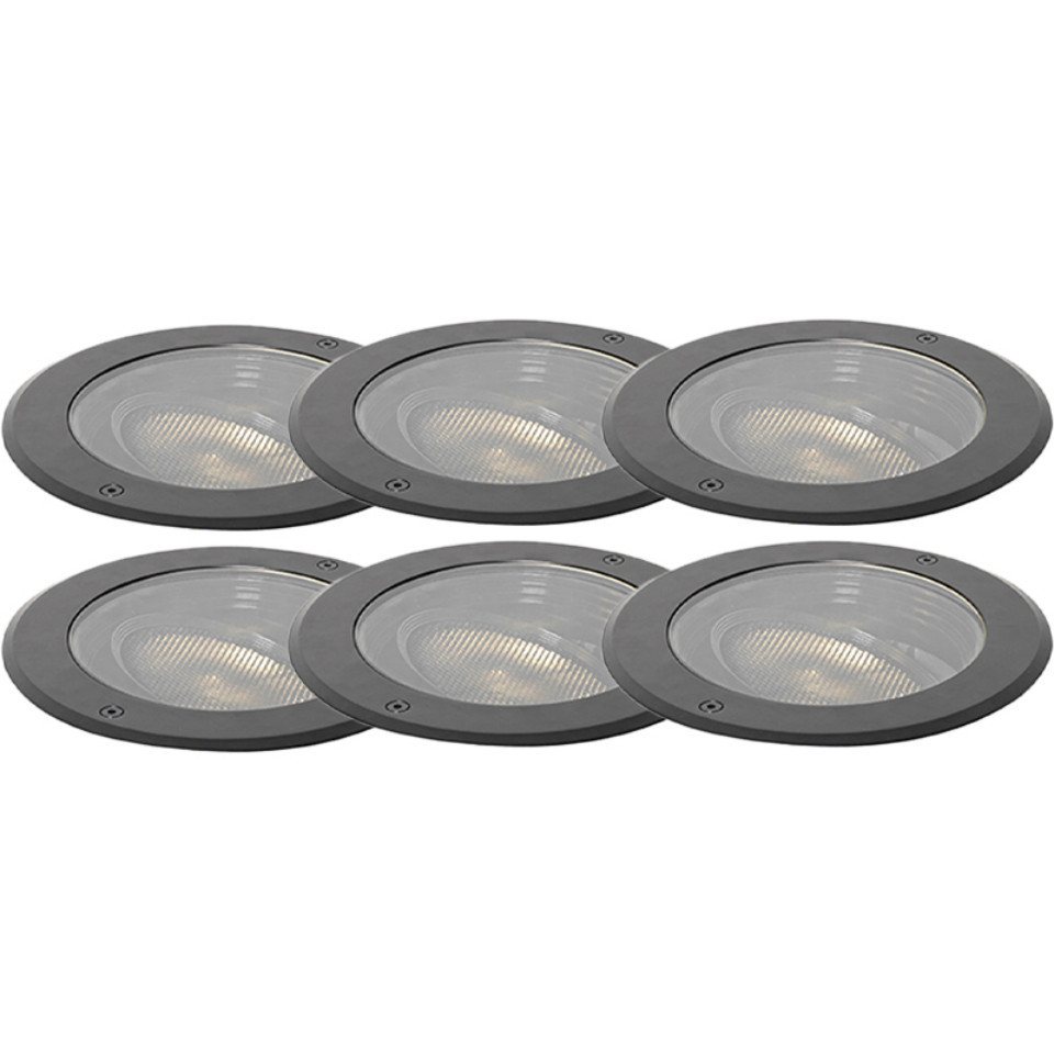 Qazqa Gartenstrahler Delux honey, ohne Leuchtmittel, GU10, Schwarz, Modern, Aluminium, 1-flammig von Qazqa