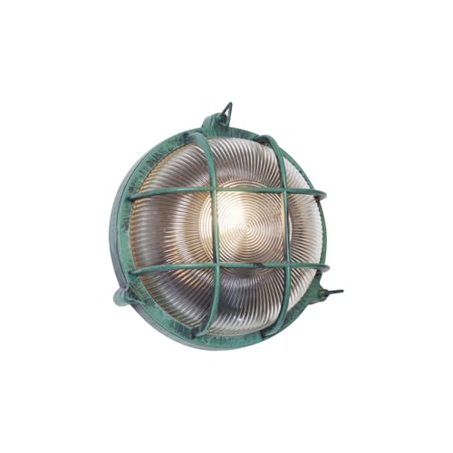 Qazqa - Industrie I Vintage I Außen Wandleuchte Grün Rund IP44 - Noutica I Außenbeleuchtung - Aluminium Rund - LED geeignet E27 Qazqa - Industrie I Vintage I Außen Wandleuchte Grün Rund IP44 - Noutica I Außenbeleuchtung - Aluminium Rund - LED geeignet E27 von Qazqa