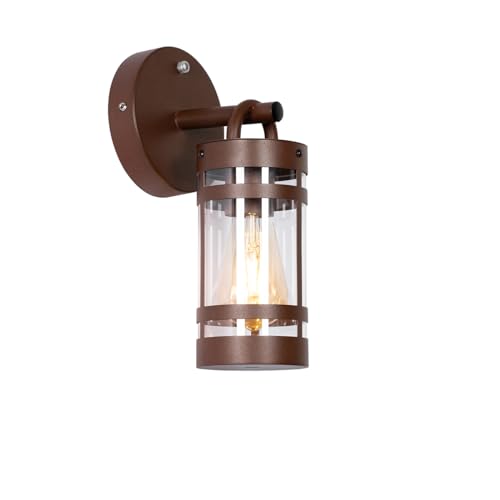 Qazqa - Industrie I Vintage I Außen Wandleuchte rostbraun IP44 Hell-Dunkel-Sensor - Ruben I Außenbeleuchtung - Edelstahl Zylinder - LED geeignet E27 Qazqa - Industrie I Vintage I Außen Wandleuchte rostbraun IP44 Hell-Dunkel-Sensor - Ruben I Außenbeleuchtung - Edelstahl Zylinder - LED geeignet E27 von Qazqa