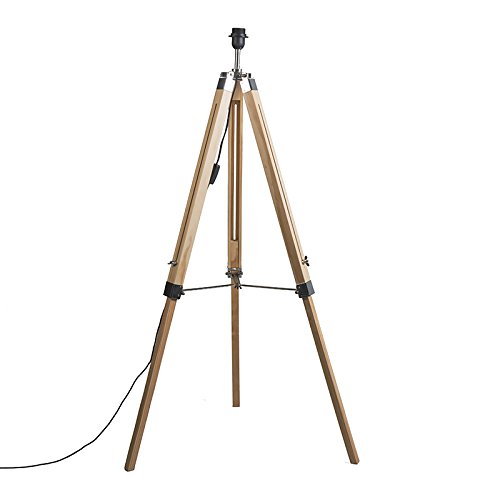 Qazqa - Industrie I Vintage I Stehleuchte I Stehlampe I Standleuchte I Lampe I Leuchte im Landhausstil Holz ohne Lampenschirm - Stativ I Wohnzimmer I Schlafzimmer - Länglich - LED geeignet E27 Qazqa - Industrie I Vintage I Stehleuchte I Stehlampe I Standleuchte I Lampe I Leuchte im Landhausstil Holz ohne Lampenschirm - Stativ I Wohnzimmer I Schlafzimmer - Länglich - LED geeignet E27 von Qazqa