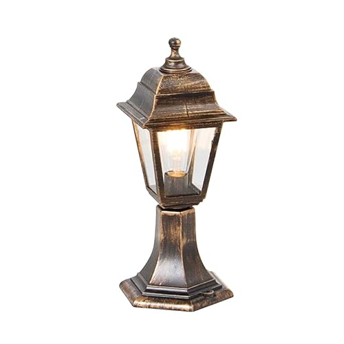 Qazqa - Klassisch I Antik Klassische Außenstange Gold I Messing 44 cm IP44 - Hauptstadt I Außenbeleuchtung - Kunststoff Länglich - LED geeignet E27 Qazqa - Klassisch I Antik Klassische Außenstange Gold I Messing 44 cm IP44 - Hauptstadt I Außenbeleuchtung - Kunststoff Länglich - LED geeignet E27 von Qazqa