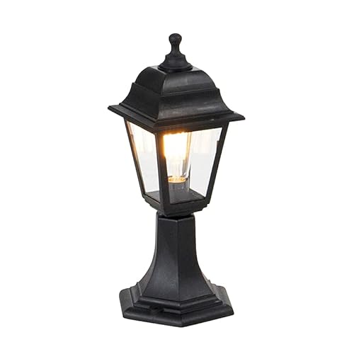 Qazqa - Klassisch I Antik Klassische Außenstange schwarz 44 cm IP44 - Hauptstadt I Außenbeleuchtung - Kunststoff Länglich - LED geeignet E27 von Qazqa