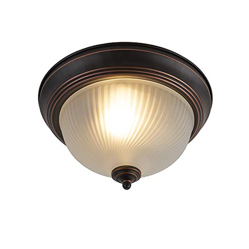 Qazqa - Klassisch I Antik Klassische Deckenleuchte I Deckenlampe I Lampe I Leuchte braun opal - Classico I Wohnzimmer I Schlafzimmer - Glas Rund I Kugel I Kugelförmig - LED geeignet E27 Qazqa - Klassisch I Antik Klassische Deckenleuchte I Deckenlampe I Lampe I Leuchte braun opal - Classico I Wohnzimmer I Schlafzimmer - Glas Rund I Kugel I Kugelförmig - LED geeignet E27 von Qazqa