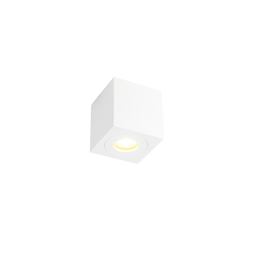 Qazqa LED Aufbaustrahler Capa, ohne Leuchtmittel, GU10, Weiß, Modern, Aluminium, 1-flammig Qazqa LED Aufbaustrahler Capa, ohne Leuchtmittel, GU10, Weiß, Modern, Aluminium, 1-flammig von Qazqa