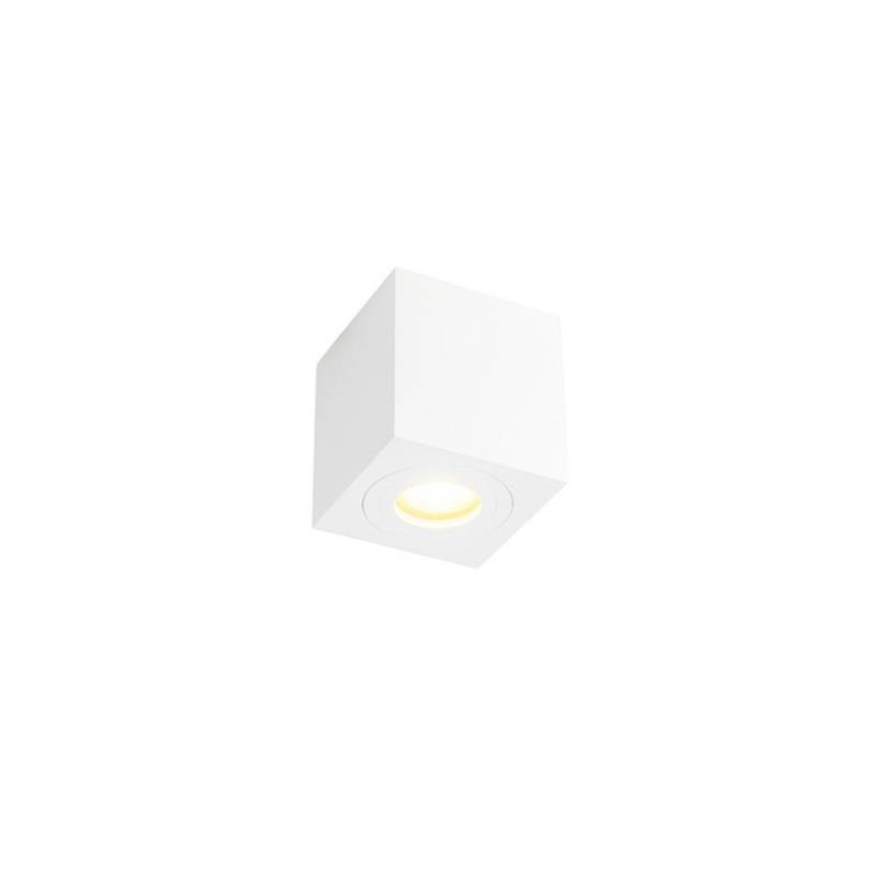 Qazqa LED Aufbaustrahler Capa, ohne Leuchtmittel, GU10, Weiß, Modern, Aluminium, 1-flammig Qazqa LED Aufbaustrahler Capa, ohne Leuchtmittel, GU10, Weiß, Modern, Aluminium, 1-flammig von Qazqa