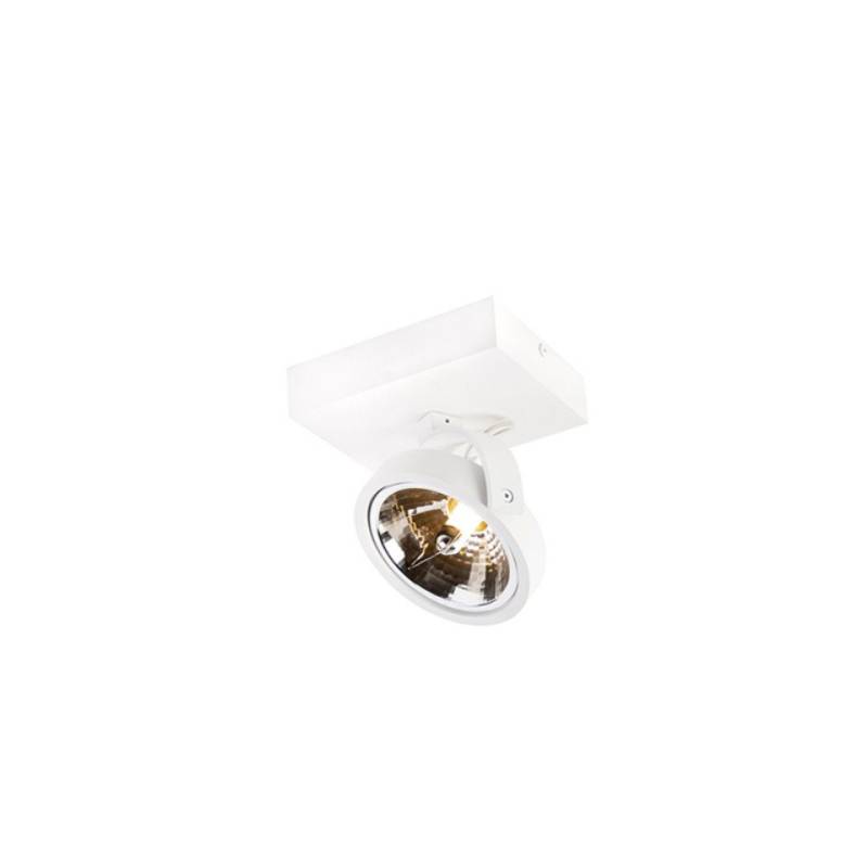 Qazqa LED Aufbaustrahler Go, ohne Leuchtmittel, G9, Weiß, Design, Aluminium, 1-flammig von Qazqa