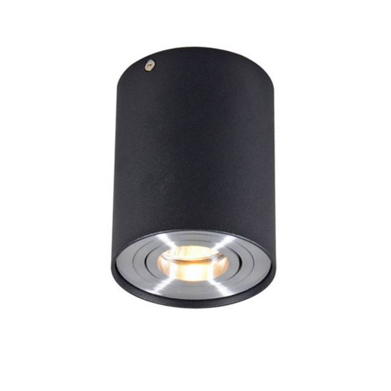 Qazqa LED Aufbaustrahler Rondoo up, ohne Leuchtmittel, GU10, Chrom, Modern, Stahl, 1-flammig Qazqa LED Aufbaustrahler Rondoo up, ohne Leuchtmittel, GU10, Chrom, Modern, Stahl, 1-flammig von Qazqa