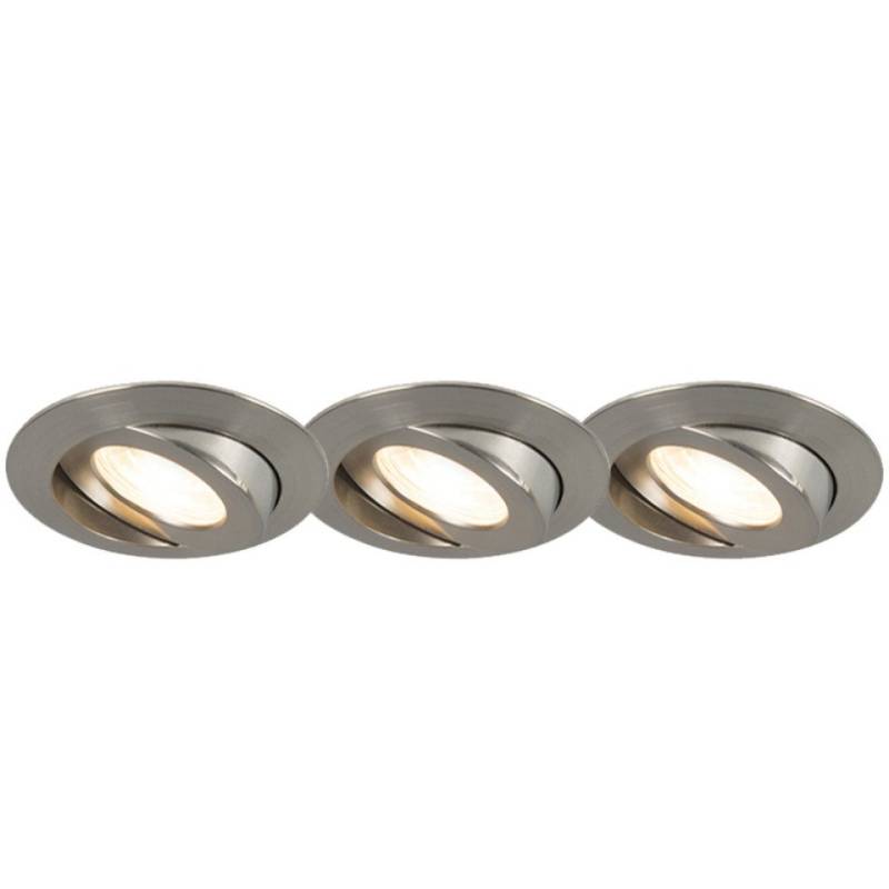 Qazqa LED Einbaustrahler Relax, LED fest integriert, (nicht austauschbare) LED, Stahl, Modern, Kunststoff, 3-flammig Qazqa LED Einbaustrahler Relax, LED fest integriert, (nicht austauschbare) LED, Stahl, Modern, Kunststoff, 3-flammig von Qazqa