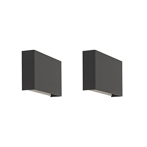 Qazqa - Modern 2er-Set moderne Wandleuchten schwarz - OtanI 4-flammig I Wohnzimmer I Schlafzimmer - Aluminium Rechteckig - LED geeignet G9 Qazqa - Modern 2er-Set moderne Wandleuchten schwarz - OtanI 4-flammig I Wohnzimmer I Schlafzimmer - Aluminium Rechteckig - LED geeignet G9 von Qazqa