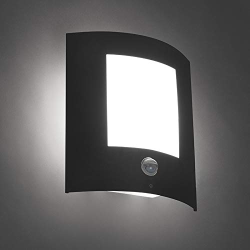 Qazqa - Modern Außen Wandleuchte Anthrazit mit Bewegungssensor IP44 - Emmerald 1 I Außenbeleuchtung - Edelstahl Rechteckig - LED geeignet E27 Qazqa - Modern Außen Wandleuchte Anthrazit mit Bewegungssensor IP44 - Emmerald 1 I Außenbeleuchtung - Edelstahl Rechteckig - LED geeignet E27 von Qazqa
