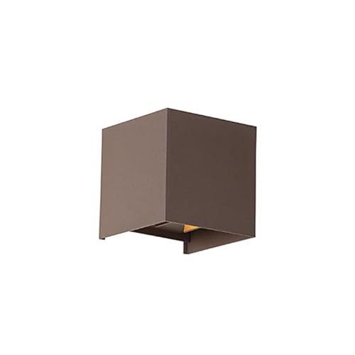 Qazqa - Modern Außen Wandleuchte rostbraun inkl. LED 2-flammig IP54 - Edwin I Außenbeleuchtung I Wohnzimmer I Schlafzimmer - Aluminium Würfel - I LED Qazqa - Modern Außen Wandleuchte rostbraun inkl. LED 2-flammig IP54 - Edwin I Außenbeleuchtung I Wohnzimmer I Schlafzimmer - Aluminium Würfel - I LED von Qazqa