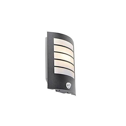 Qazqa - Modern Außen Wandleuchte schwarz IP44 mit Bewegungssensor - MSensor I Bewegungsmelder I IRo I Außenbeleuchtung - Kunststoff Rechteckig - LED geeignet E27 Qazqa - Modern Außen Wandleuchte schwarz IP44 mit Bewegungssensor - MSensor I Bewegungsmelder I IRo I Außenbeleuchtung - Kunststoff Rechteckig - LED geeignet E27 von Qazqa