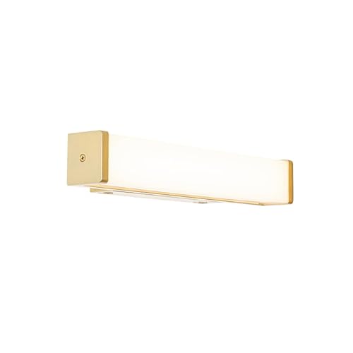 Qazqa - Modern Bad I Badezimmer Wandleuchte Messing 32 cm inkl. LED IP44 - Cascada - Kunststoff Länglich - I LED Qazqa - Modern Bad I Badezimmer Wandleuchte Messing 32 cm inkl. LED IP44 - Cascada - Kunststoff Länglich - I LED von Qazqa
