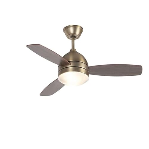 Qazqa - Modern Deckenventilator mit beleuchtung Bronze 96cm mit Fernbedienung - Rotar I Wohnzimmer I Schlafzimmer - Stahl Rund - LED geeignet E27 von Qazqa