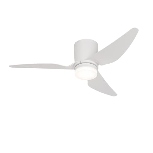 Qazqa - Modern Deckenventilator mit beleuchtung weiß 123cm inkl. LED Dimmbar mit Fernbedienung - Patty Dimmer I Dimmbar I Wohnzimmer I Schlafzimmer - Stahl Rund - I LED Qazqa - Modern Deckenventilator mit beleuchtung weiß 123cm inkl. LED Dimmbar mit Fernbedienung - Patty Dimmer I Dimmbar I Wohnzimmer I Schlafzimmer - Stahl Rund - I LED von Qazqa