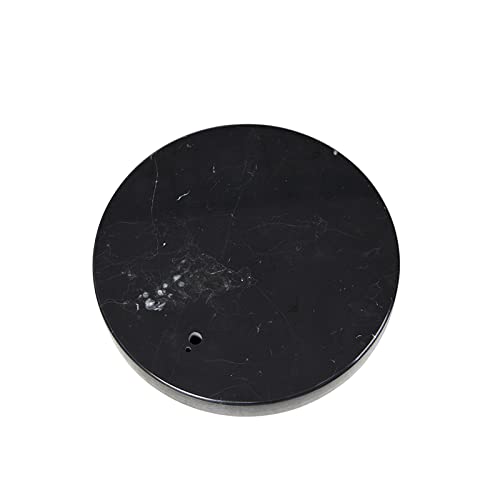 Qazqa - Modern Marmorfuß Schwarz für Stehlampe - Editor - Marmor Rund - LED geeignet von Qazqa