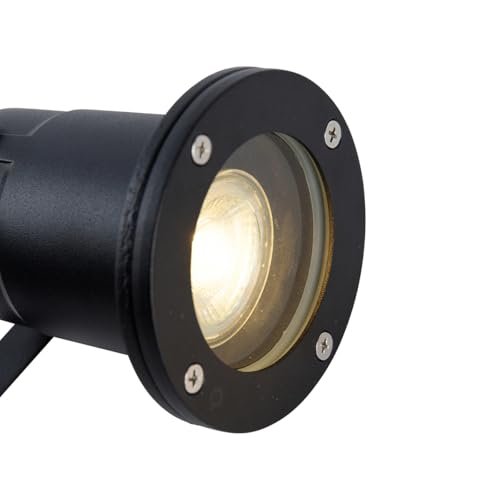 Qazqa - Modern Industrie I Vintage Ir Smart Spike Spot schwarz inkl. WiFi GU10 IP65 - Basic Dimmer I Dimmbar I Außenbeleuchtung - Aluminium Rund - LED geeignet GU10 Qazqa - Modern Industrie I Vintage Ir Smart Spike Spot schwarz inkl. WiFi GU10 IP65 - Basic Dimmer I Dimmbar I Außenbeleuchtung - Aluminium Rund - LED geeignet GU10 von Qazqa